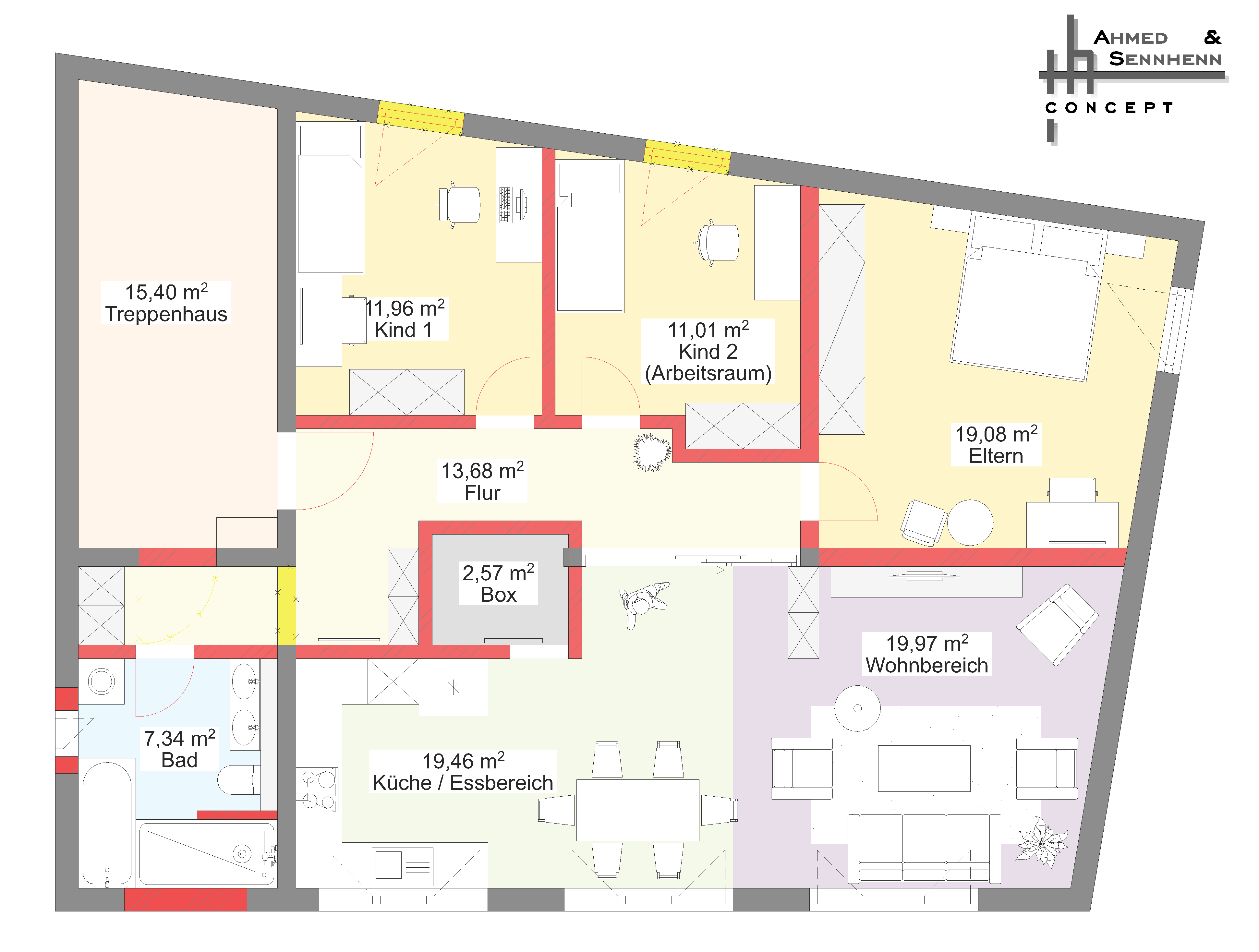 Wohnungskonzept in Bochum